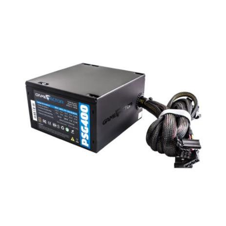 Fuente de Poder Game Factor PSG400 80 PLUS Bronze, 20+4 pin ATX, 120mm, 400W, Negro