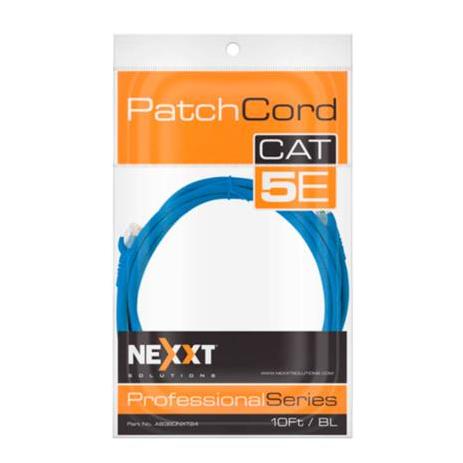 Cable de Conexión Red Nexxt Solutions Cat5e 100 MHz 3.05m 24 AWG Color Azul