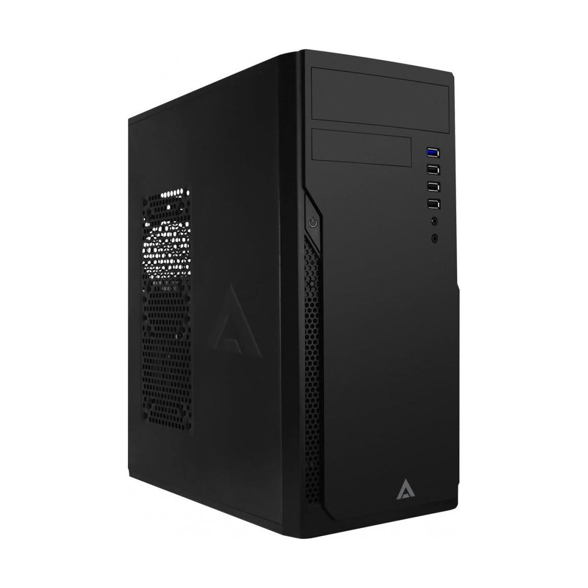Gabinete Acteck Arsen GI005, Midi-Tower, ATX/Micro-ATX/Mini-ITX, USB 2.0/3.1, con Fuente de 500W, sin Ventiladores Instalados, Negro