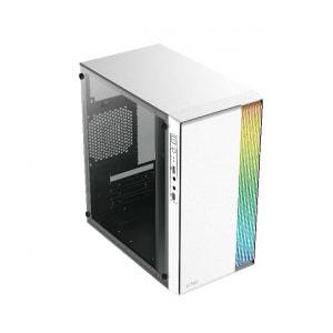 Gabinete Acteck Fusion II GI440 con Ventana, Micro Tower, micro-ATX/Mini-ITX, USB 2.0/3.0, con Fuente de 500W, sin Ventiladores Instalados, Blanco