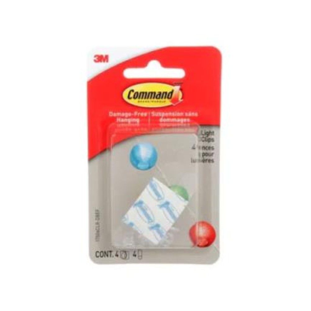 Clips para Luces 3M Command 4 Transparentes 4 Pieza(s)