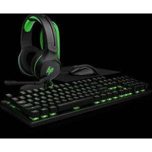 HP Audífonos Gamer Pavilion 400, Alámbrico, 3.5mm, Verde/Negro