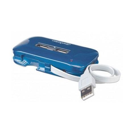 Manhattan Hub USB 2.0 de 7 Puertos, 480 Mbit/s, con Fuente