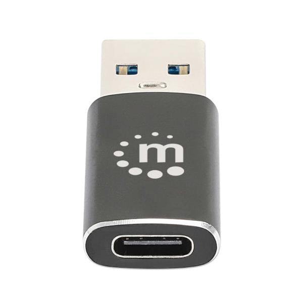 Manhattan Hub USB-A Macho, 1x USB-C, 5 Gbit/s, Negro