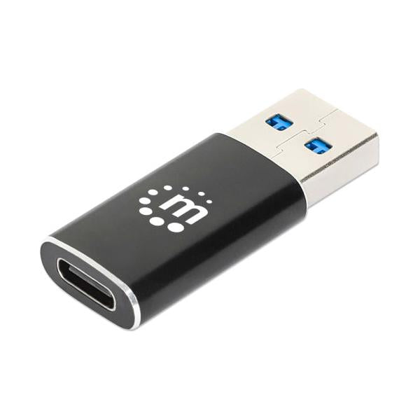 Manhattan Hub USB-A Macho, 1x USB-C, 5 Gbit/s, Negro