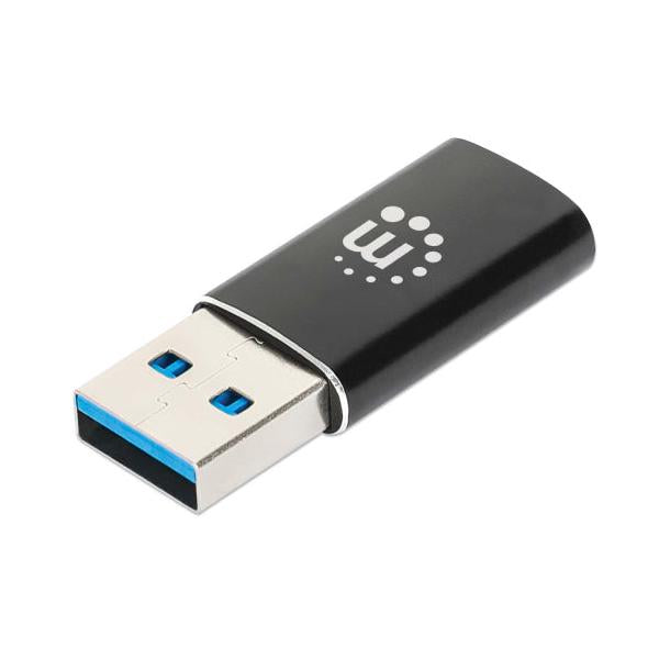 Manhattan Hub USB-A Macho, 1x USB-C, 5 Gbit/s, Negro