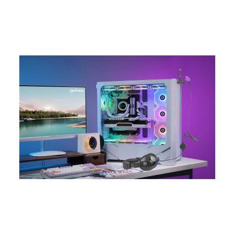 Manhattan Hub USB-C Macho, 1x USB-A 3.0, 2x USB-A 2.0, 5 Gbit/s, Negro