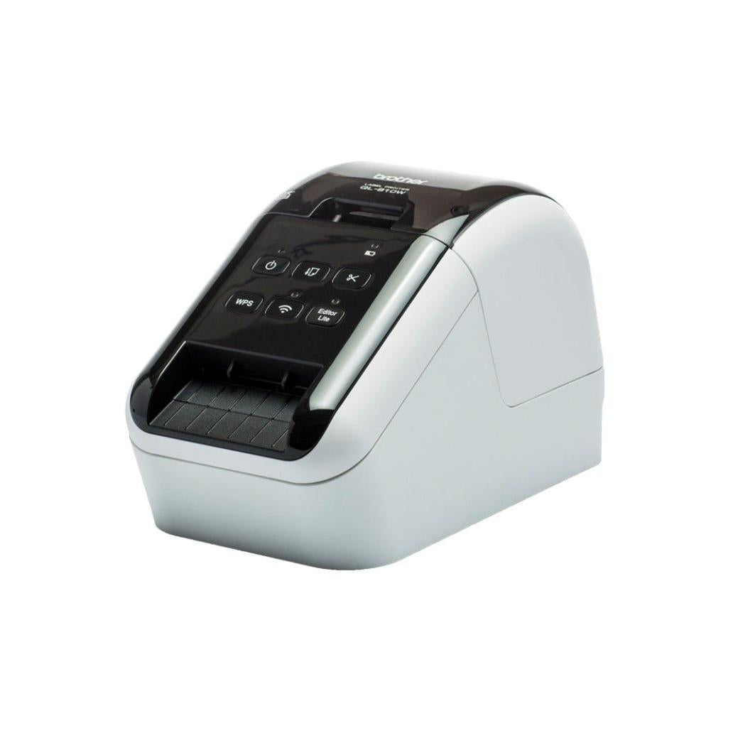 Impresora de Etiquetas Brother QL-810W Color Térmica Directa Inalambrico Wifi Negro, Blanco