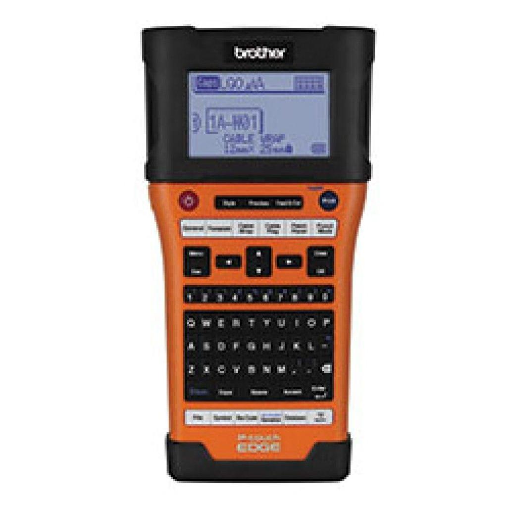 Impresora de Etiquetas Brother PT-E550W Transferencia Térmica Inalámbrico Wifi Negro, Naranja