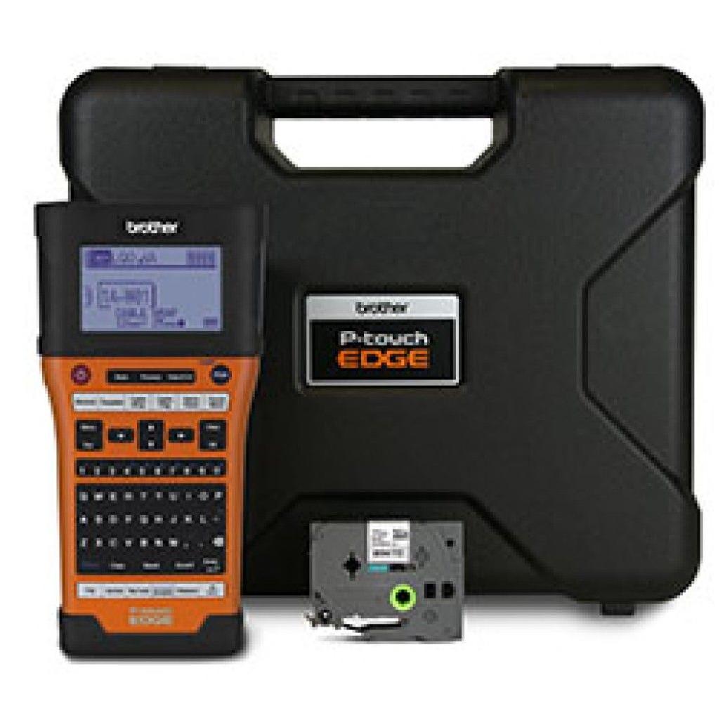 Impresora de Etiquetas Brother PT-E550W Transferencia Térmica Inalámbrico Wifi Negro, Naranja