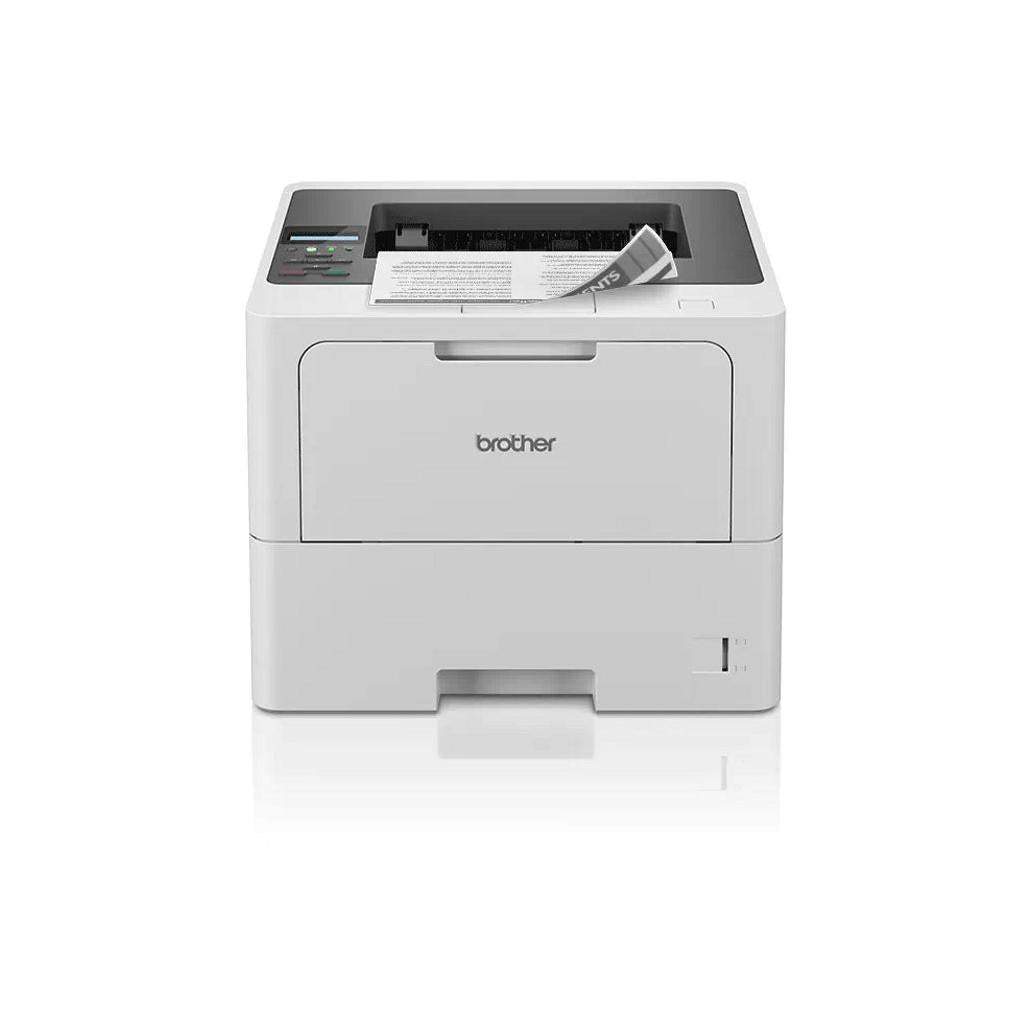 Impresora Brother HLL6210DW Impresión Monocromática Tecnología Laser Resolución (1200x1200) DPI Inalámbrica-Wifi Duplex Ciclo Mensual 125000 Página(s) por Mes Color Blanco, Negro