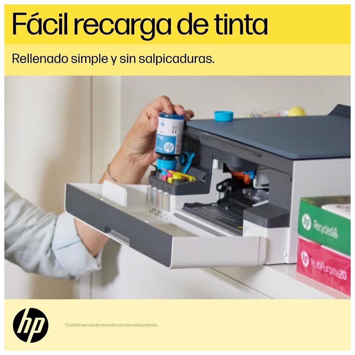 Impresora Multifuncional HP Smart Tank 525 Tinta Continua (1F3W3A)