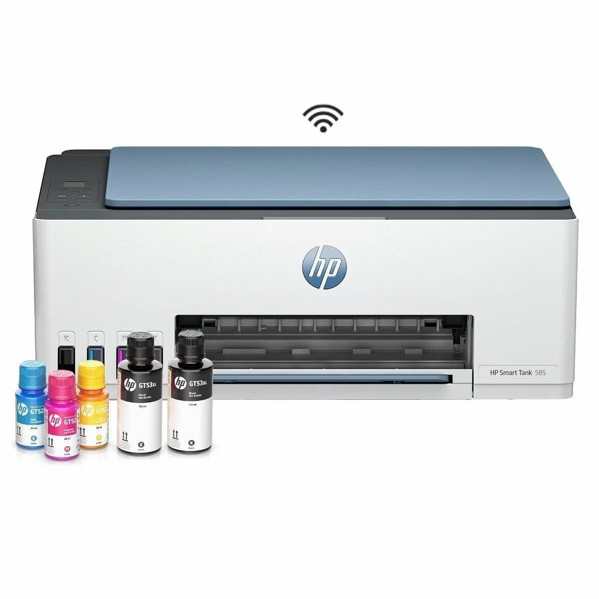 HP Impresora Multifuncional Smart Tank 585, Tinta Continua, Color, Wi-Fi, Dúplex .