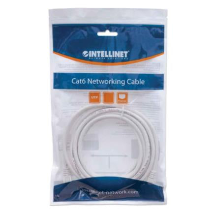 Intellinet Cable Patch Cat6 UTP RJ-45 Macho - RJ-45 Macho, 15cm, Azul