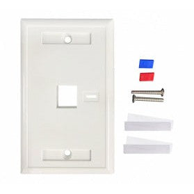 Intellinet Tapa de Pared, 1 Puerto, Blanco