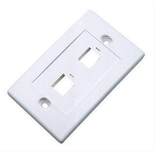 Intellinet Tapa para Caja (Faceplate) 163293, Montaje al Ras, 2 Salidas, Blanco