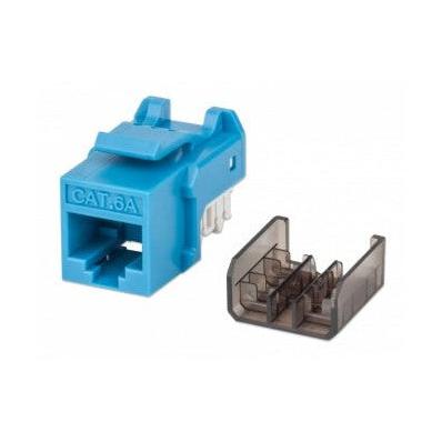 Intellinet Jack de Red Cat6a, UTP, RJ-45, Azul/Negro