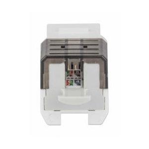 Intellinet Jack de Red Cat6a, UTP, RJ-45, Blanco/Negro