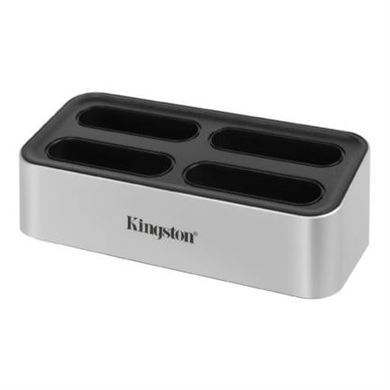 Kingston Lector de Memoria Workflow Station, con Hub USB 3.0, Negro/Plata