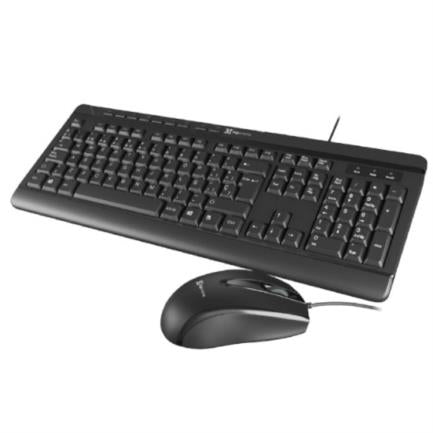 Kit de Teclado y Mouse Klip Xtreme DeskMate, Alámbrico, USB, Negro (Español)