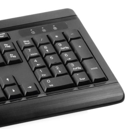 Kit de Teclado y Mouse Klip Xtreme DeskMate, Alámbrico, USB, Negro (Español)
