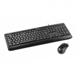 Kit de Teclado y Mouse Klip Xtreme DeskMate, Alámbrico, USB, Negro (Español)