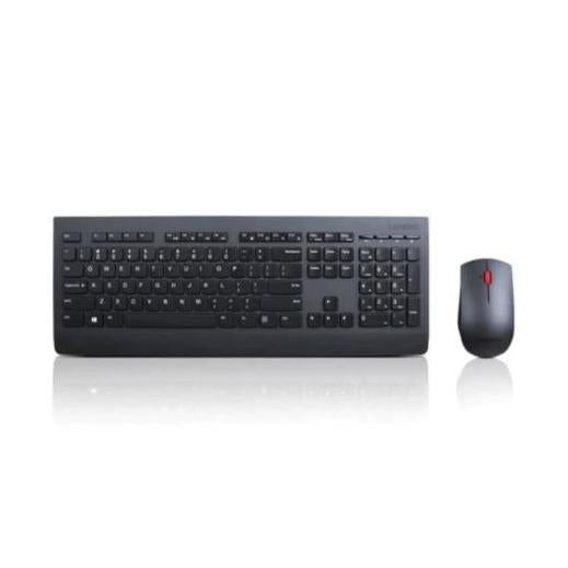 Kit de Teclado y Mouse Lenovo 4X30H56831, RF Inalámbrico, Negro (Español)