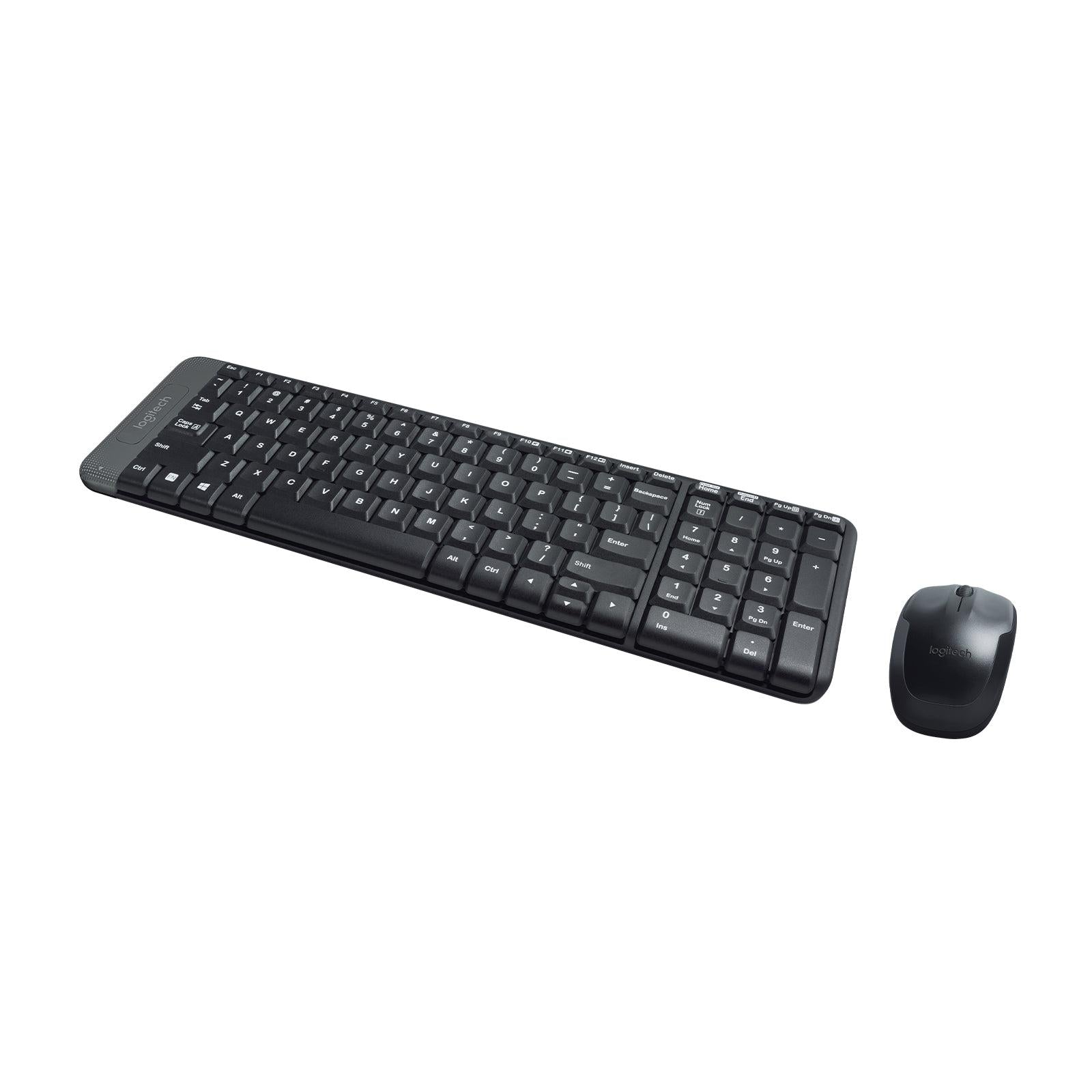 Kit de Teclado y Mouse Logitech MK220, Inalámbrico, USB, Negro (Español)