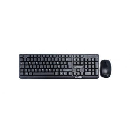 Kit de Teclado y Mouse Vorago KM-302, Inalámbrico, USB, Negro (Español)