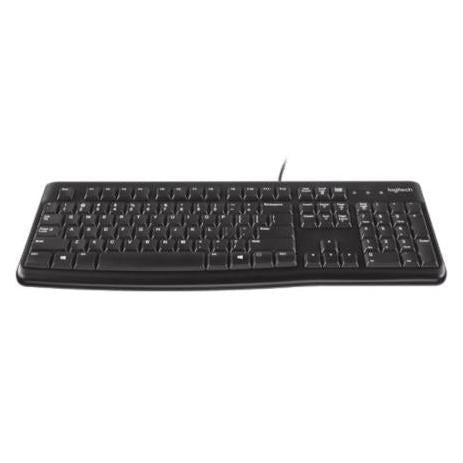Kit de Teclado y Mouse Logitech MK120, Alámbrico, USB, Negro (Español)