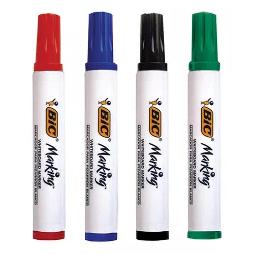 Kit Marcador Para Pizarrón Blanco Bic Marking Borrador 4 Pzs