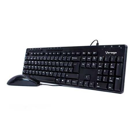 Kit de Teclado Multimedia y Mouse Vorago KM-104, Alámbrico, USB, Negro (Español)