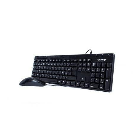 Kit de Teclado Multimedia y Mouse Vorago KM-104, Alámbrico, USB, Negro (Español)