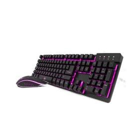 Kit Gamer de Teclado y Mouse Vorago KM-500, Alámbrico, USB, Negro (Español)
