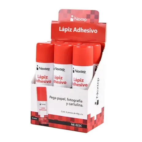 Lapiz Adhesivo Nextep 40 Gramos C/6