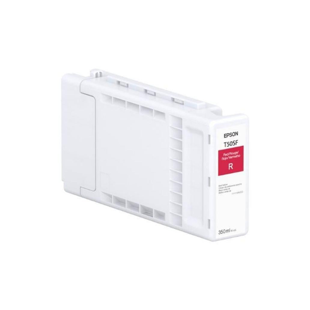 Cartucho de Tinta para Impresora Epson T50SF20 Color Rojo Rendimiento 350ml Compatible con SureColor T3770E, T3770DE
