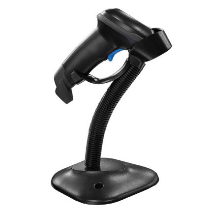 LECTOR ECLINE DE CODIGOS DE BARRAS ESCANER DE MANO LARGO ALCANCE CON BASE 1D