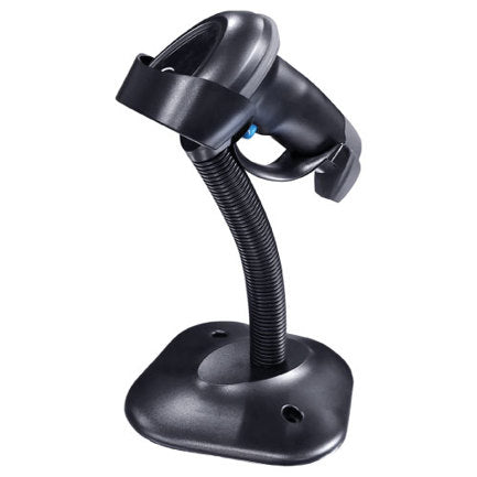 LECTOR ECLINE DE CODIGOS DE BARRAS ESCANER DE MANO LARGO ALCANCE CON BASE 1D