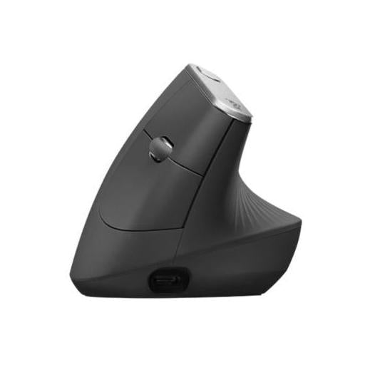 Mouse Ergonómico Logitech Óptico MX Vertical, RF Inalámbrico, Bluetooth, 4000DPI, Negro