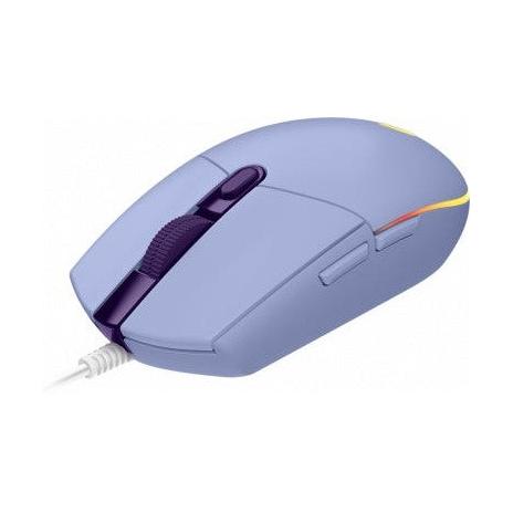 Mouse Gamer Logitech Óptico G203 LightSync, Alámbrico, USB, 8000DPI, Lila