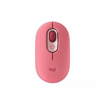 Mouse Logitech Óptico POP, Inalámbrico, Bluetooth, 4000DPI, Rosa Coral