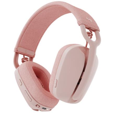 Logitech Audífonos con Micrófono Zone Vibe 100, Bluetooth, Inalámbrico, Rosa