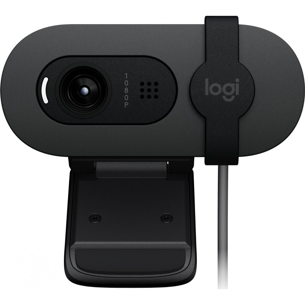 Logitech Cámara Web Brio 100 - Full HD 1080p, Conectividad USB, Ideal para Videoconferencias y Streaming