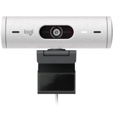 Logitech Webcam Brio 500 con Micrófono, 4MP, 1920 x 1080 Píxeles, USB-C, Blanco