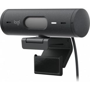 Logitech Webcam Brio 500 con Micrófono, 4MP, 1920 x 1080 Píxeles, USB-C, Negro