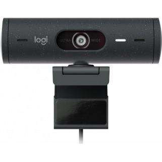 Logitech Webcam Brio 500 con Micrófono, 4MP, 1920 x 1080 Píxeles, USB-C, Negro