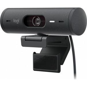 Logitech Webcam Brio 500 con Micrófono, 4MP, 1920 x 1080 Píxeles, USB-C, Negro