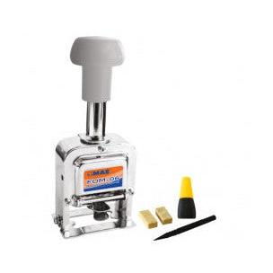 MAE Foliador de 6 Dígitos FOM-06, Gris/Plata