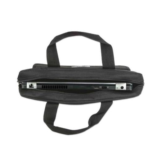Manhattan Maletín de Poliéster London para Laptop 14.1", Negro
