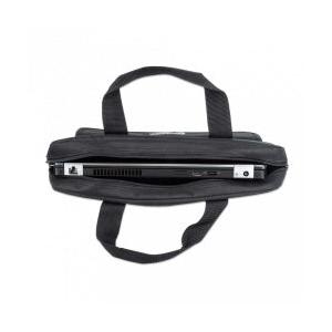 Manhattan Maletín de Poliester London, 15.4'', Negro